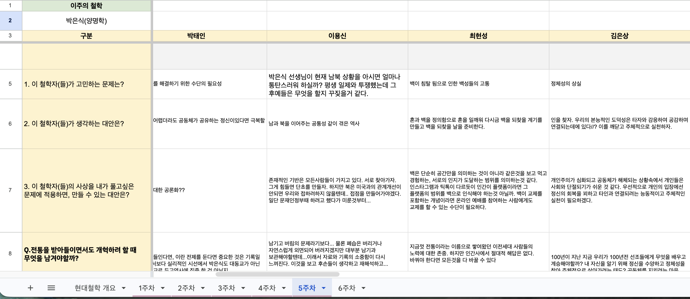 철학산책 활동사진 2